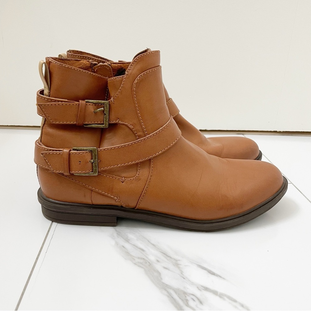 Rocket Dog Brown Buckle Ankle Boots Shoes